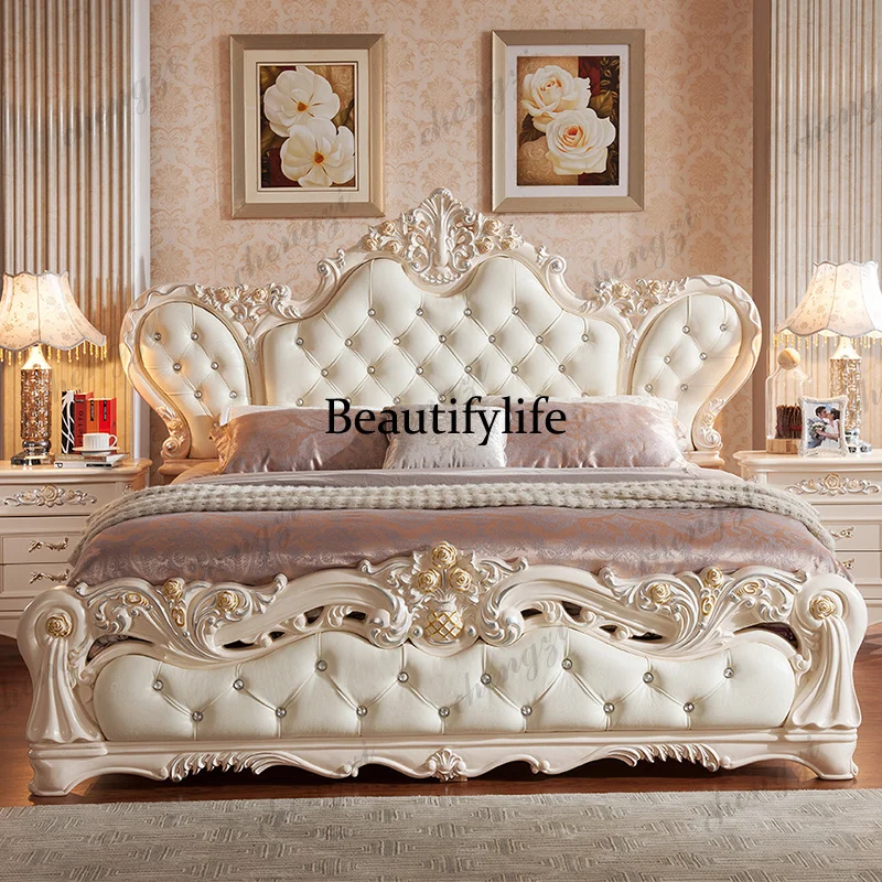 K182 Couples Accessories Double Bed Mattresses Barrier ForKids Queen Double Bed Bedroom Bunker Letto Matrimoniale Furniture