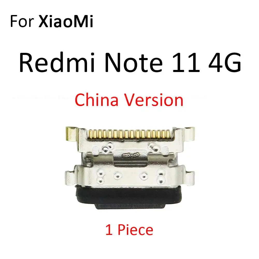 Micro USB Jack Connector Socket Type-C Charging Port Charger Plug Dock For XiaoMi Redmi Note 11 11E 11S 11T Pro Plus Global