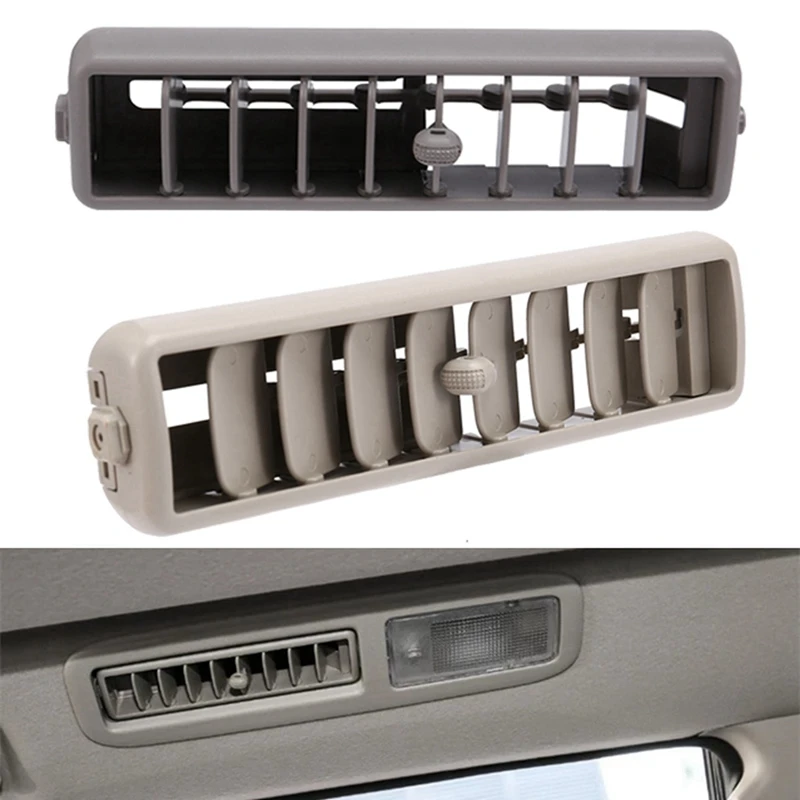 2X Beige Car Roof Top Side Air Conditioning Vent Outlet A/C Panel Grille Cover Install For Mitsubishi Pajero V93 V97