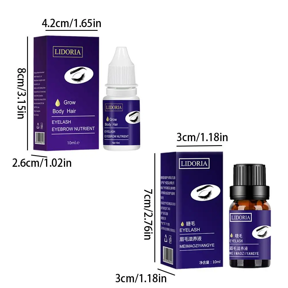 Suero para el crecimiento de pestañas y cejas, previene el crecimiento rápido del cabello, potenciador más largo, maquillaje, 10ml, cuidado más grueso para la pérdida, mayor Lashe G2g4