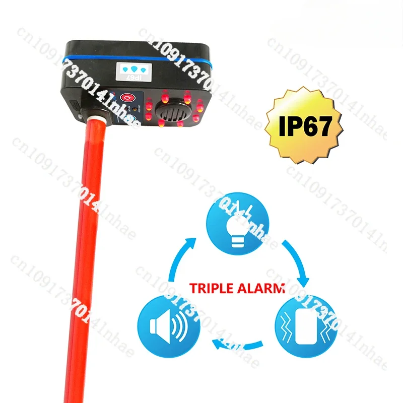 WaterProof Approach Electricity Alarm IP67 40V-500KV Non-contact Induction Technology Emit Sound Light Vibration Remind