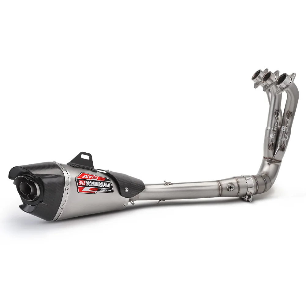 

STLF Full Exhaust System for MT-09 Tracer FZ09 XSR900 Motorcycle Front Mid Link Pipe Slip on 51mm Muffler Escape Db Killer