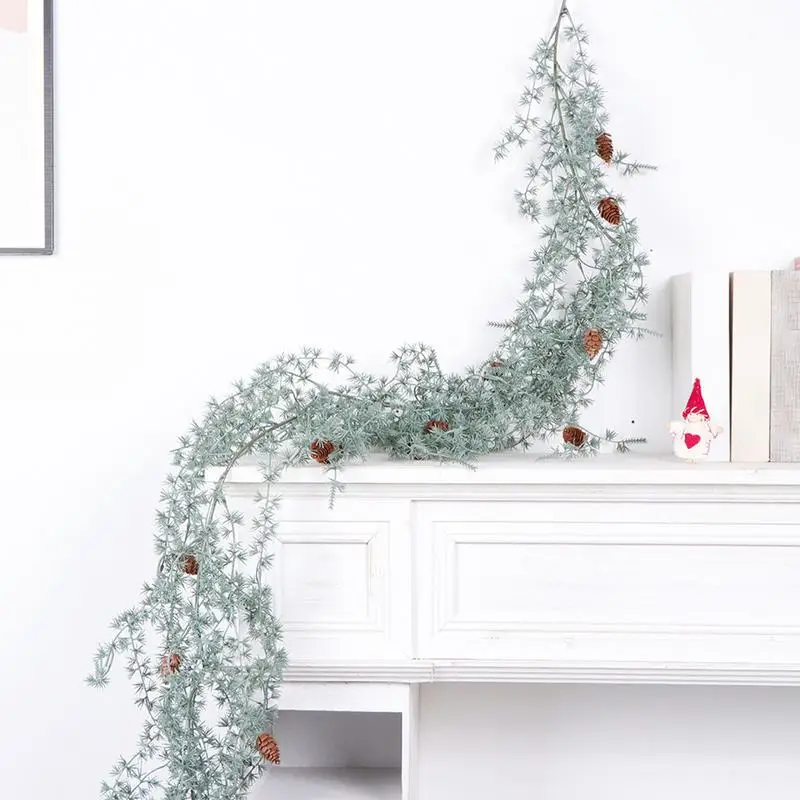 

Dangling Greenery Garlands Artificial Decorative Vines 1.8m Green Leaves Fake Dangling Plants Home Decoration For Christmas Tree