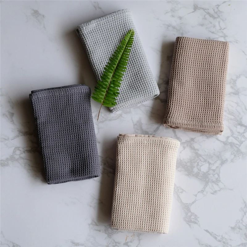 5pcs Hand Towel Table Napkin Waffle Weave Tea Napkin Towels Dish Cloth Kitchen Towels Tableware Napkins 45*65cm