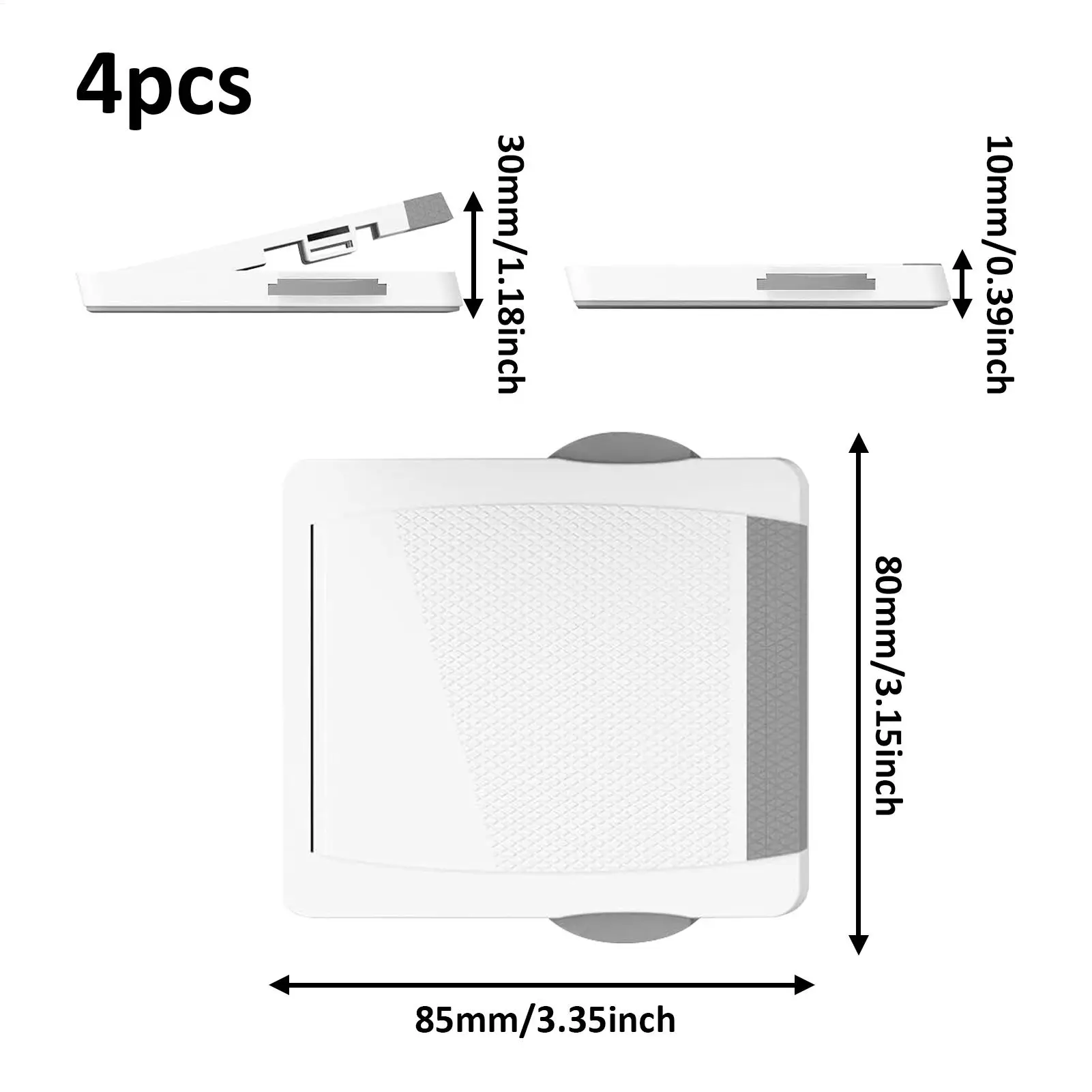 Lock For Sliding Door Child Proof Window Lock Strong 4 Pieces Adhesive Stopper Locking For Easy Installation Security Home Pets