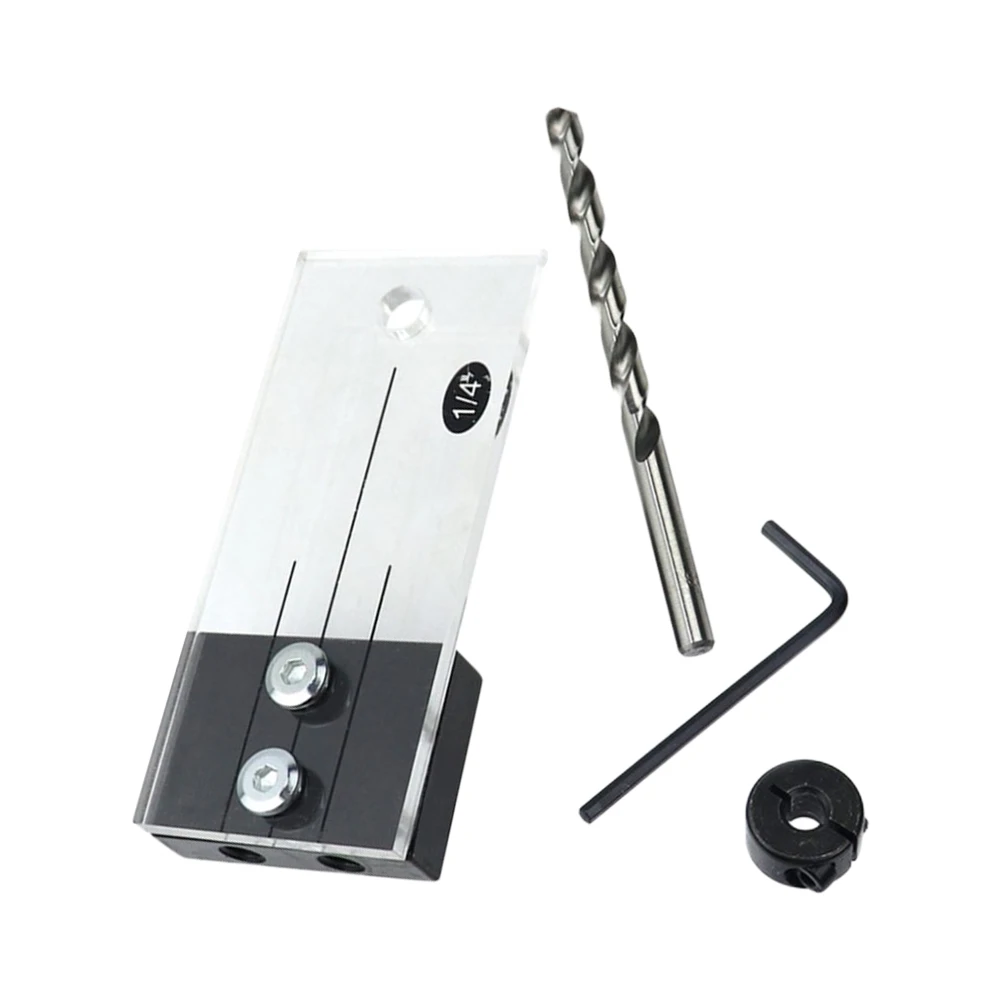 DIY Home Improvement 115*50*13mm Dowel Drilling Jig Acrylic Locator Clamp Fixture Express Positioning Quick Drilling