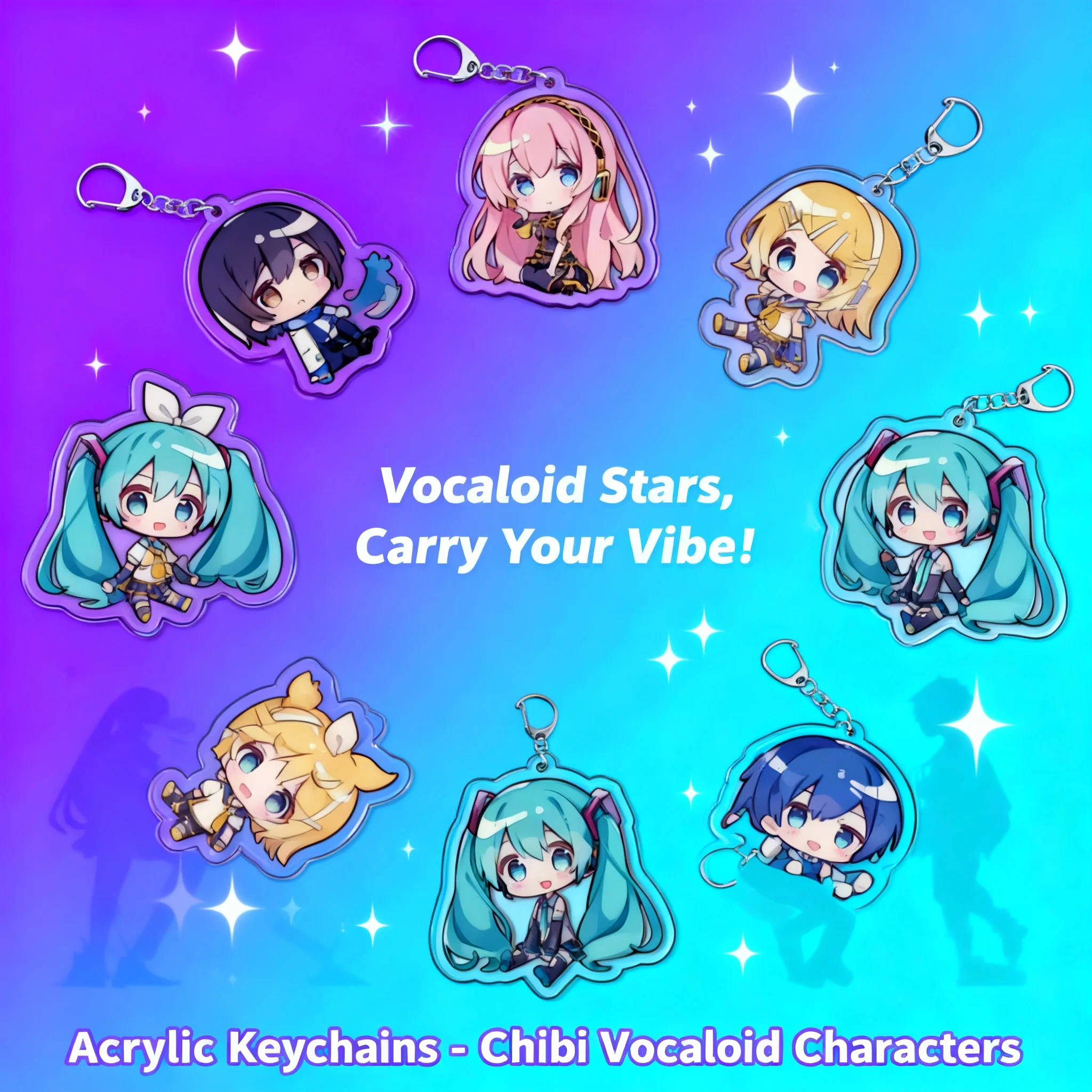 

Hatsune Miku Anime Acrylic Keychain Cartoon Pattern Pendant Hatsune Miku Kasane Teto Cartoon Character Pendant Anime Gift Cute