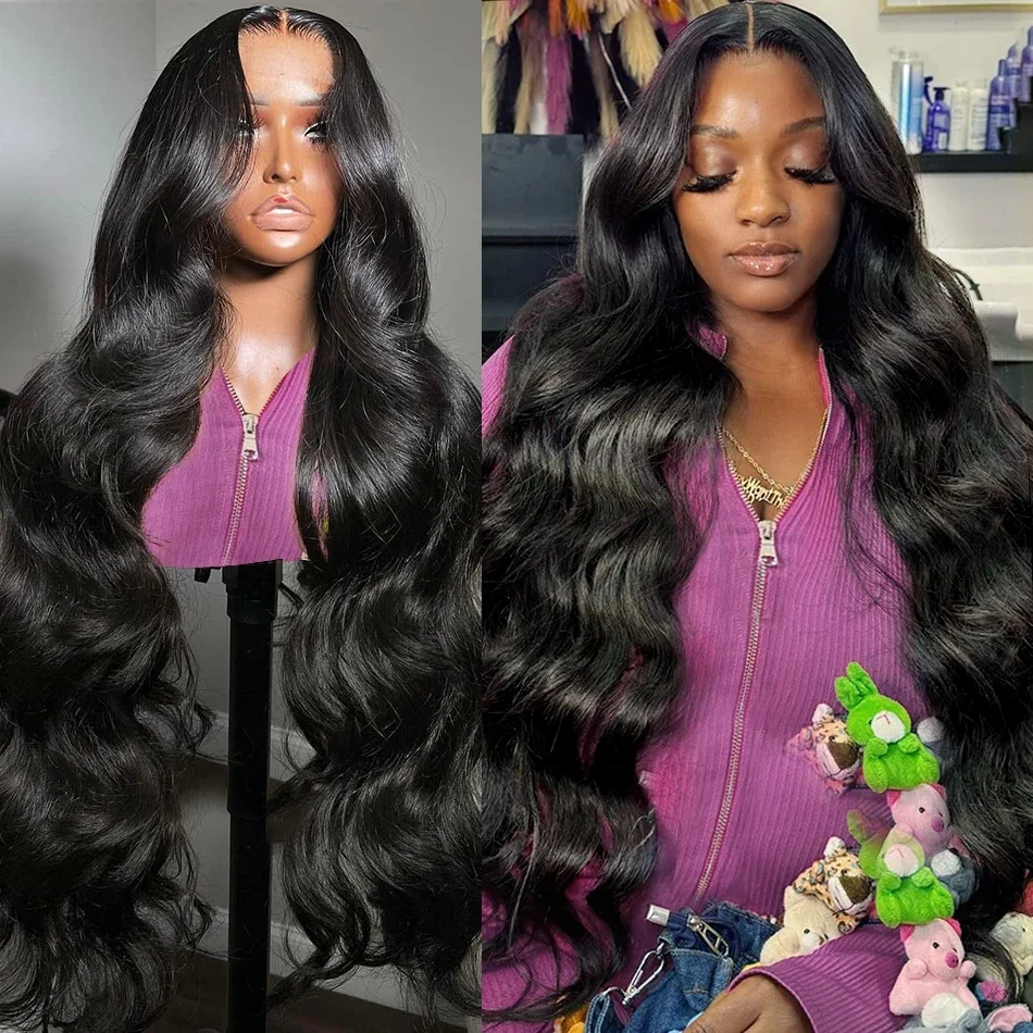 13x6 Body Wave Lace Front Brazilian 30 36 Inches HD Lace Frontal Wig Pre Plucked Wig Human Hair Wigs For Black Women