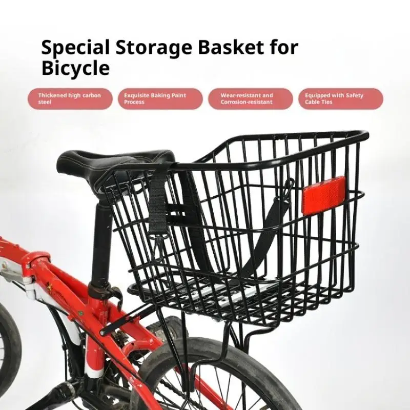 Bike Rear Basket Wi…