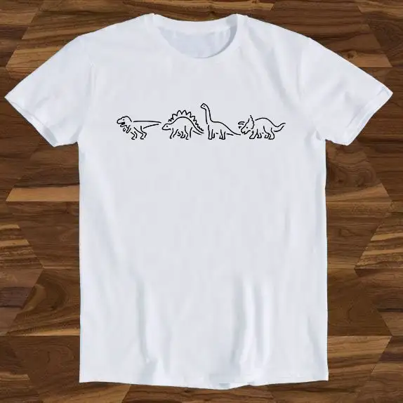 Dinosaur Party Dino T-rex Jurassic Animal Brontosaurus Birthday Design Drawing Movie Meme Funny Gift Tee T-shirt T635