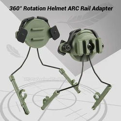 Tactical Headset Support Helmet Rail Suspension Adapter Fast Rail Mounts 360 Rotation Airsoft Paintball Headset Holder Bracket