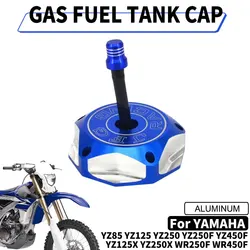 Tapa de tanque de combustible de Gas y aceite de motocicleta, cubierta para Yamaha YZ85, YZ125, YZ250, YZ250F, YZ450F, YZ125X, YZ250X, WR250F, WR450F, YZ 85, 125, 250, 250F