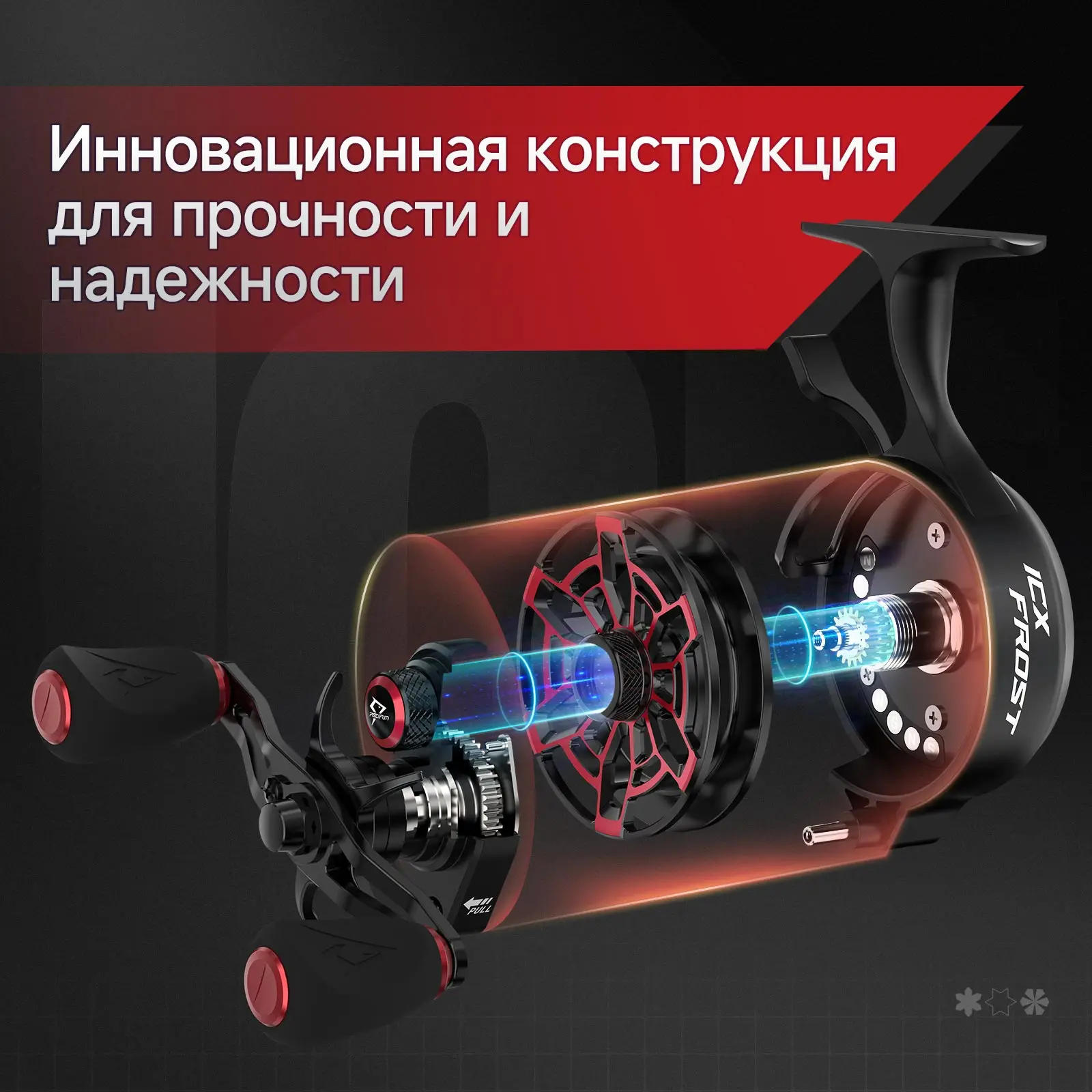 cgi inline ice fishing reel ICX Frost Carbon The Descent Aluminum is the perfect addition to the anglers arsenal for the ice this winter Piscifun ICX Frost Ice Fishing