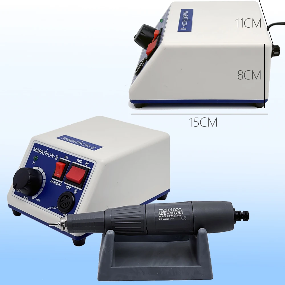 Dental Lab Electric Smt Marathon Motor Micromotor Machine N3 + 35K Rpm H37L1 Handpiece 110V 220V Dentist Instrument Kit