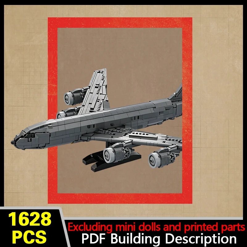 KC-135 Military Air Tanker Model MOC Building Bricks War Equipment Modular Technology Gifts Holiday Assemble Children Toys Suit