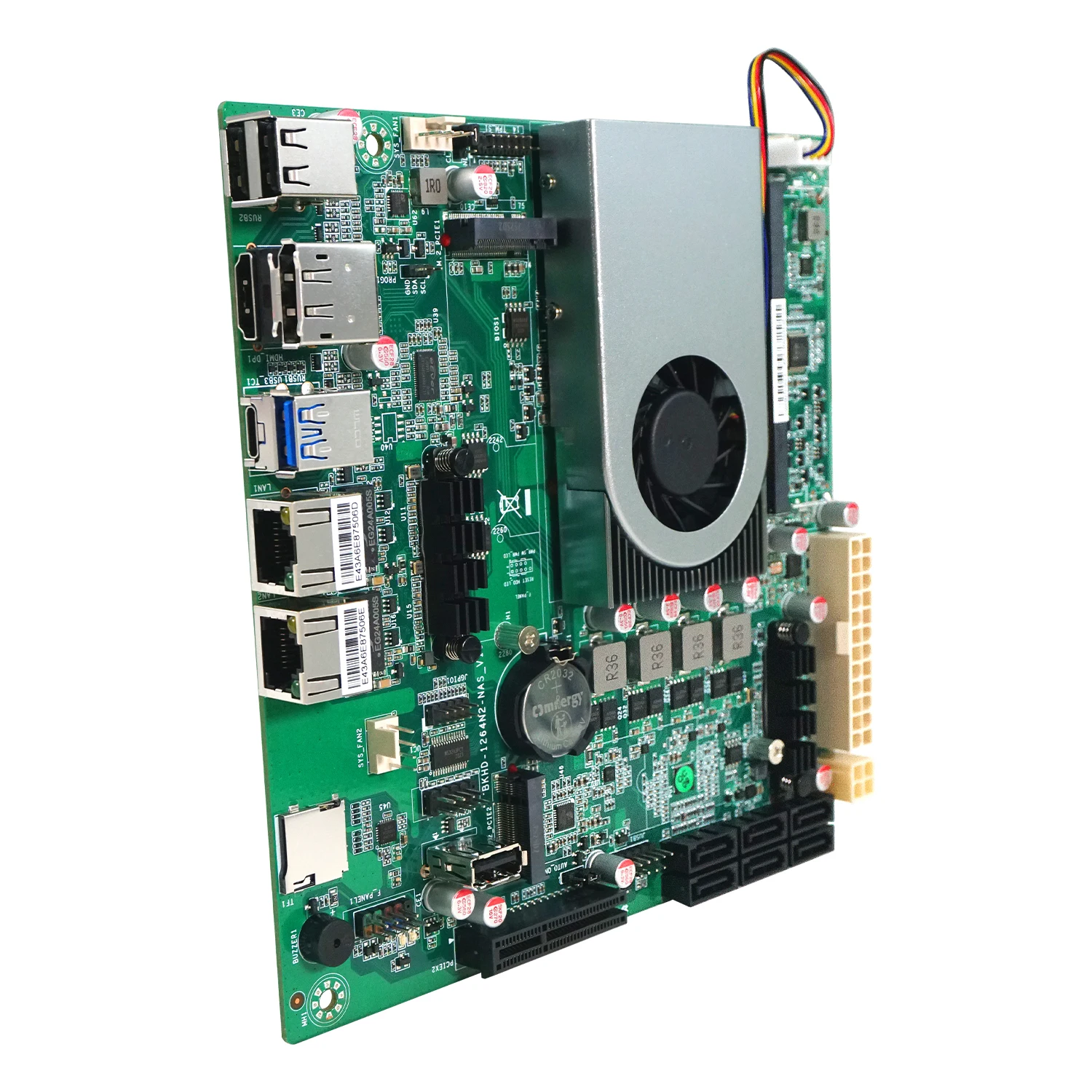 เมนบอร์ด N97/10G N150 NAS DDR5 รองรับ 6* SATA3.0 Intel I226 2.5G Mini ITX ขนาด 17x17 ซม. 2* M.2 สำหรับเราเตอร์ซอฟต์แวร์ DIY NAS ออลอินวัน