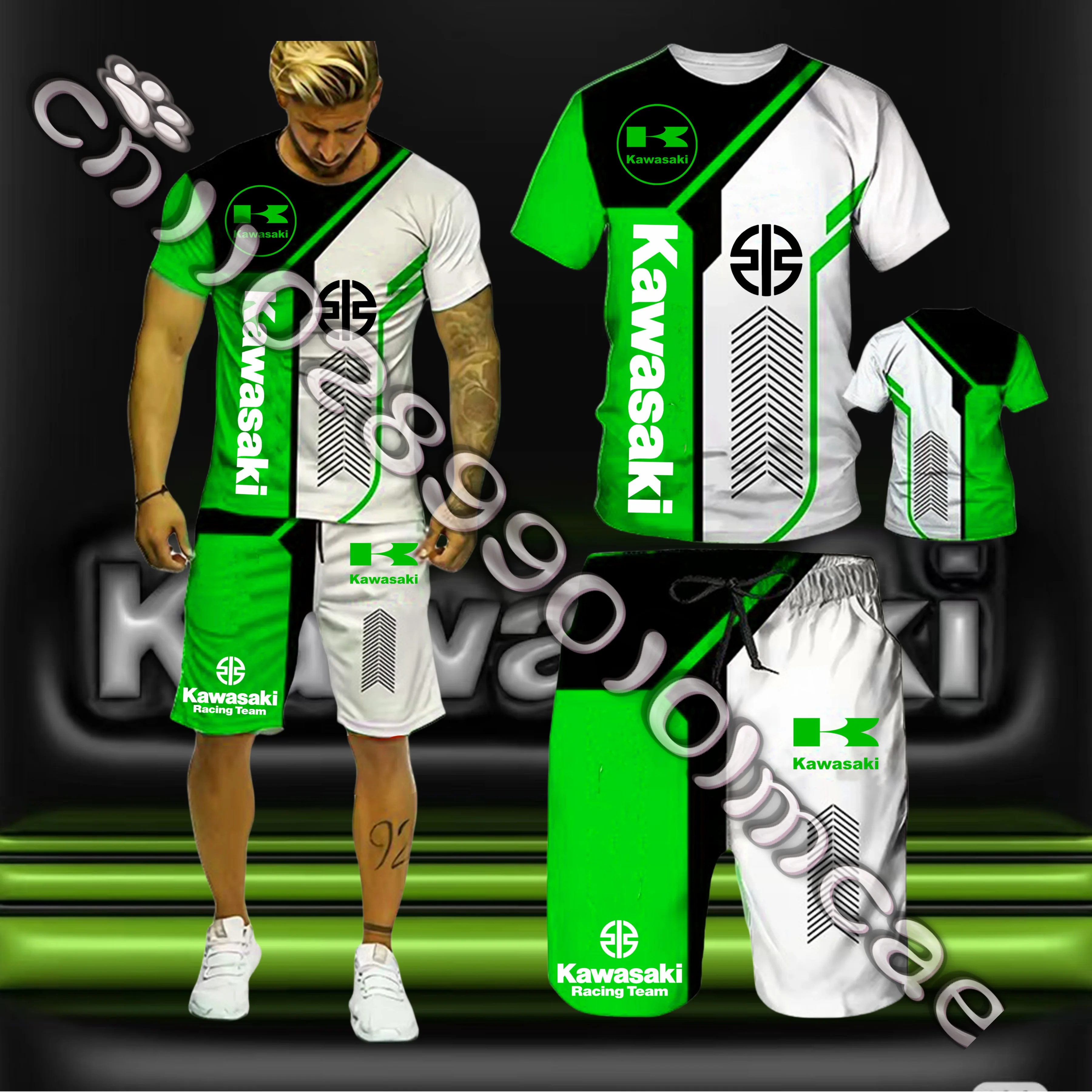 

2025/26 Hit Yamaha мотоциклетная командная форма вентилятор быстросохнущий дышащий гоночный костюм комплект летняя футболка шорты для взрослых унисекс мото