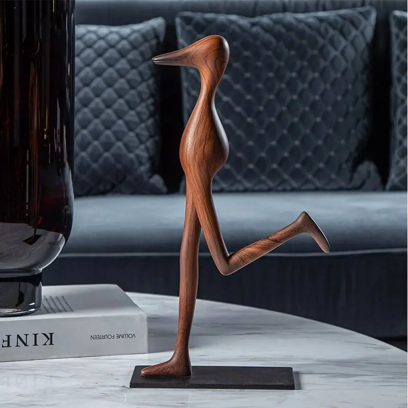 Sharp Nosed Person Modern Abstract Geometry Animal Pedestrian Sculpture Ornaments Home Livingroom Desktop Art Crafts Decoration