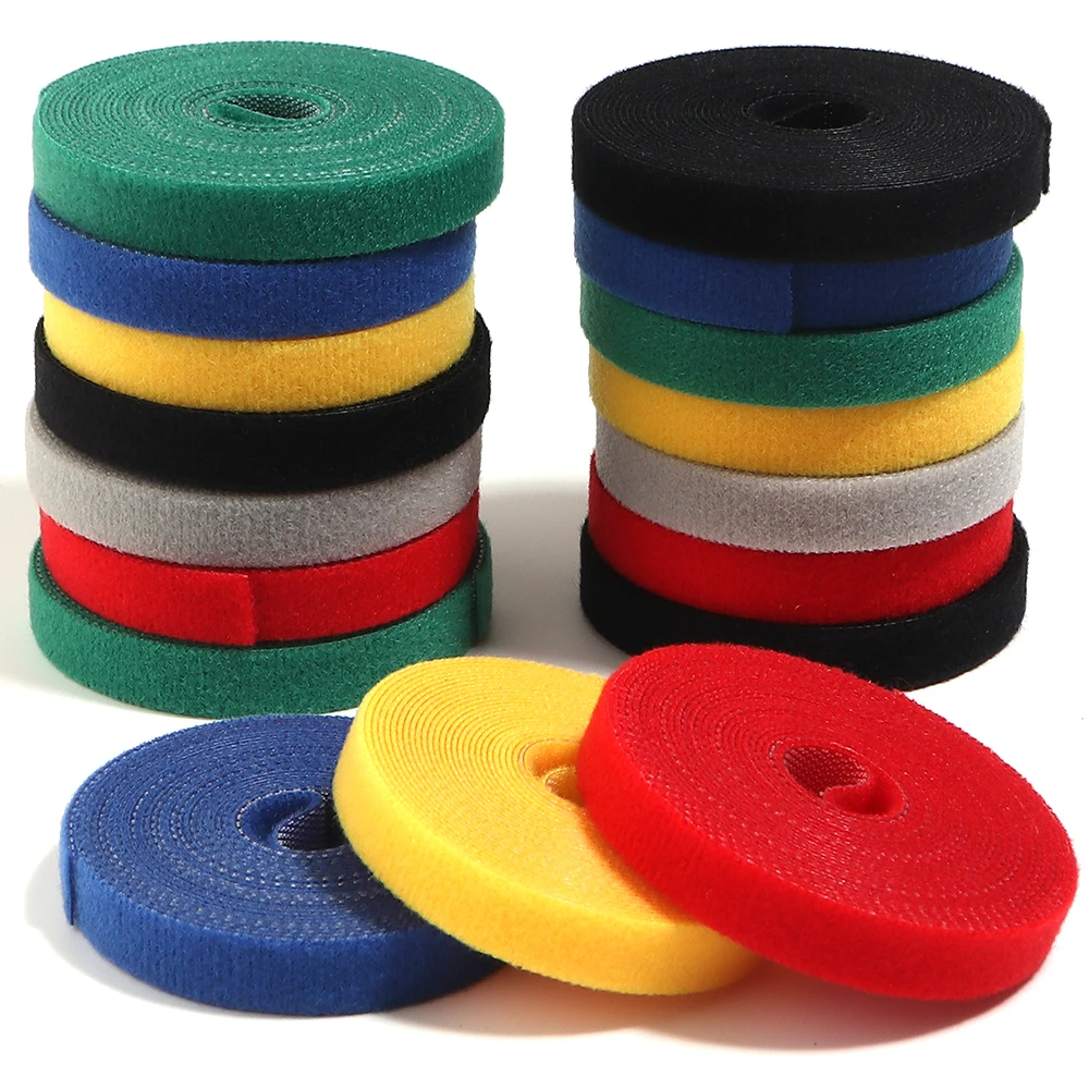 3m/Rolle Kabelbinder Wiederverwendbare Schlaufenbündel Selbstklebender Verschlussclip Kabelhalter Kabelmanagement DIY-Zubehör Nylon-Gurt-Organizer – Detail 4