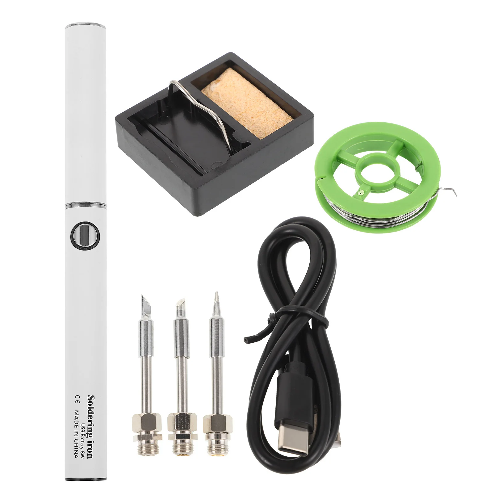 

1Set USB Rechargeable Cordless Soldering Iron Kit Portable Small Wireless Welding Pen Tool for Electronics DIY Projects
