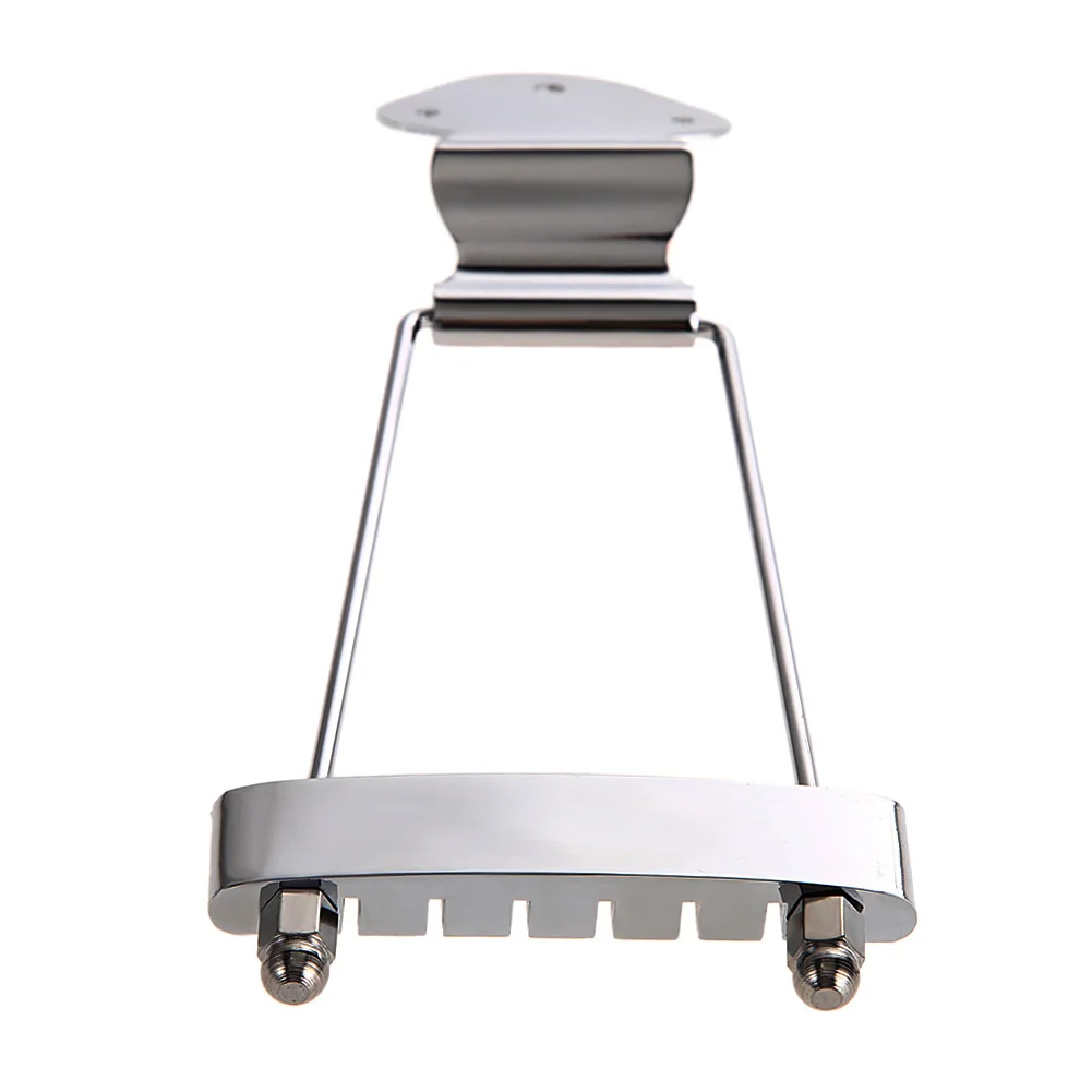 6-String Guitar Bridge Pull Strings Board with Screws Lower Colt String Saddle Stainless Steel String Puller for Acoustic Guitar