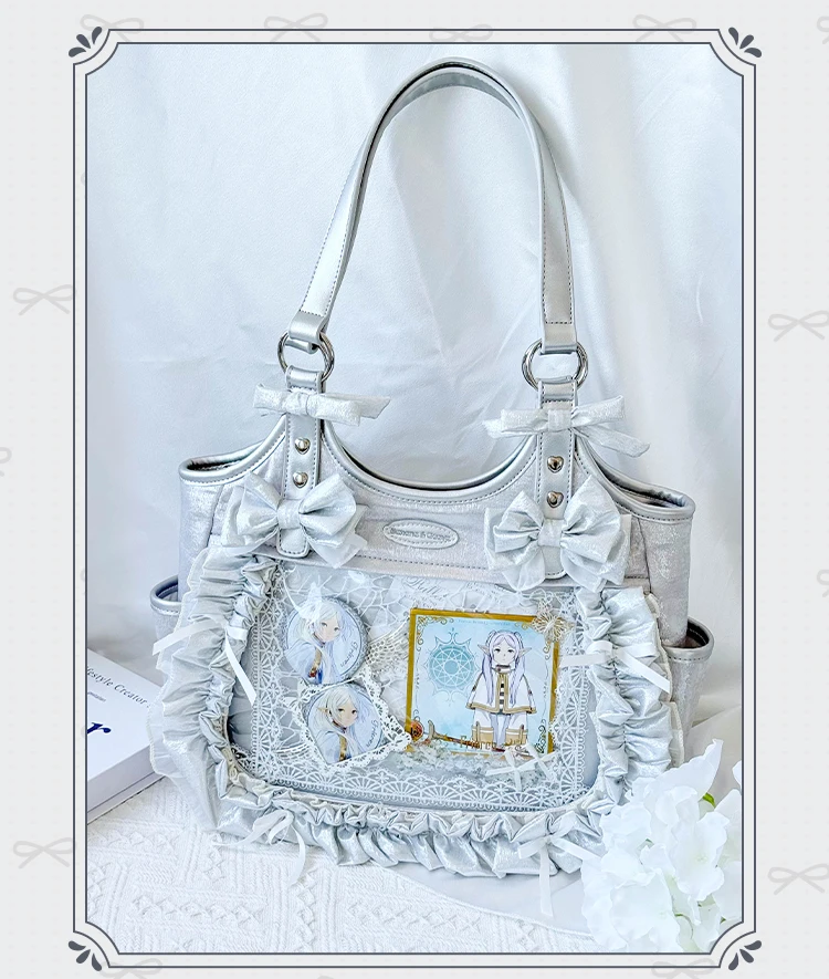 

Original Apron Pain Bag Butterfly Section Satin Shoulder Bag Women's Cute Large Appetite Large Capacity Handbag Baby Bag Ltabag