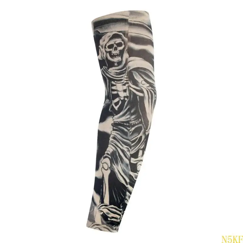 

N5KF Unisex Cooling Arm Sleeves Tattooing Arm Protectors for Sports Travel Accessories
