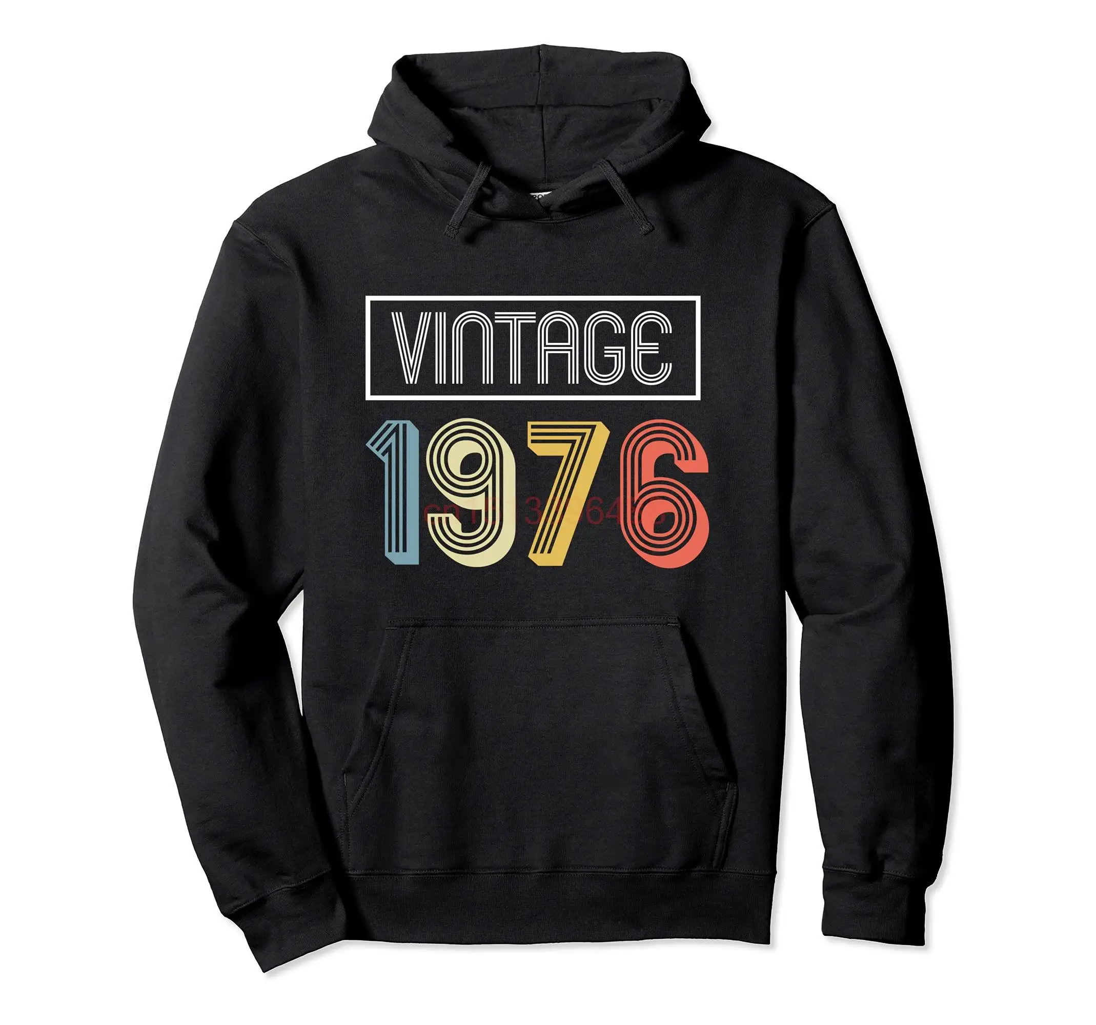 95% Cotton Retro Vintage made in 1976 Years Birthday Gift 70'S Pullover Hoodie Sweatshirt Men Women Tracksuit Clothing