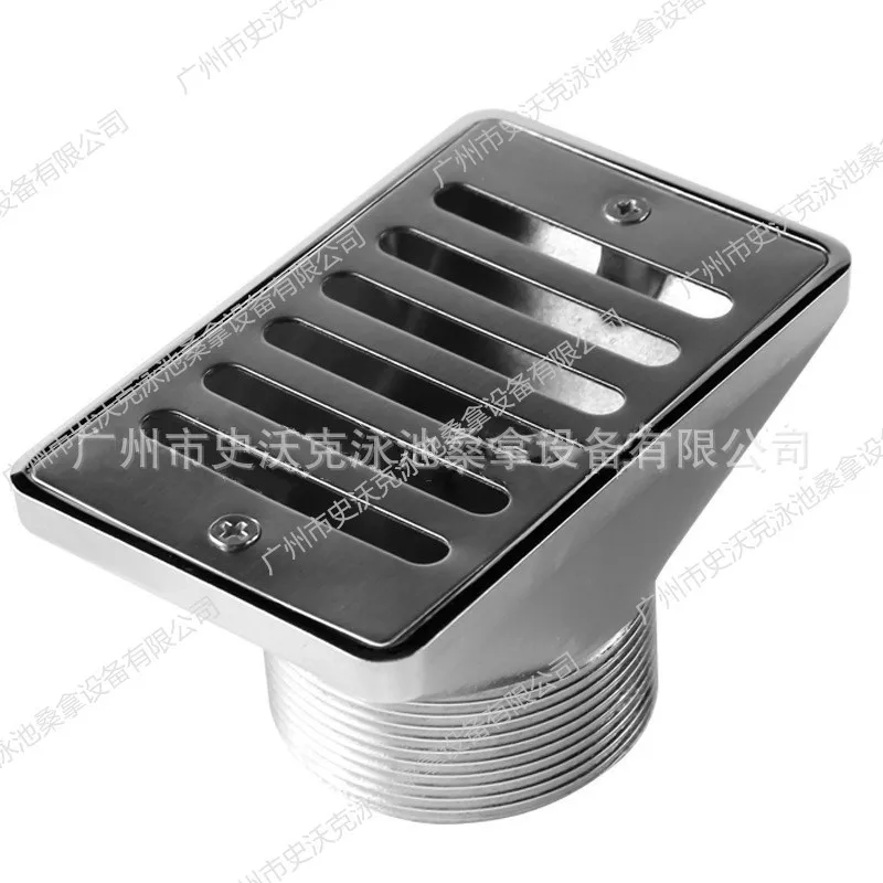 Stainless steel overflow port SP 1019 DN50 external thread for pool SPA water tank