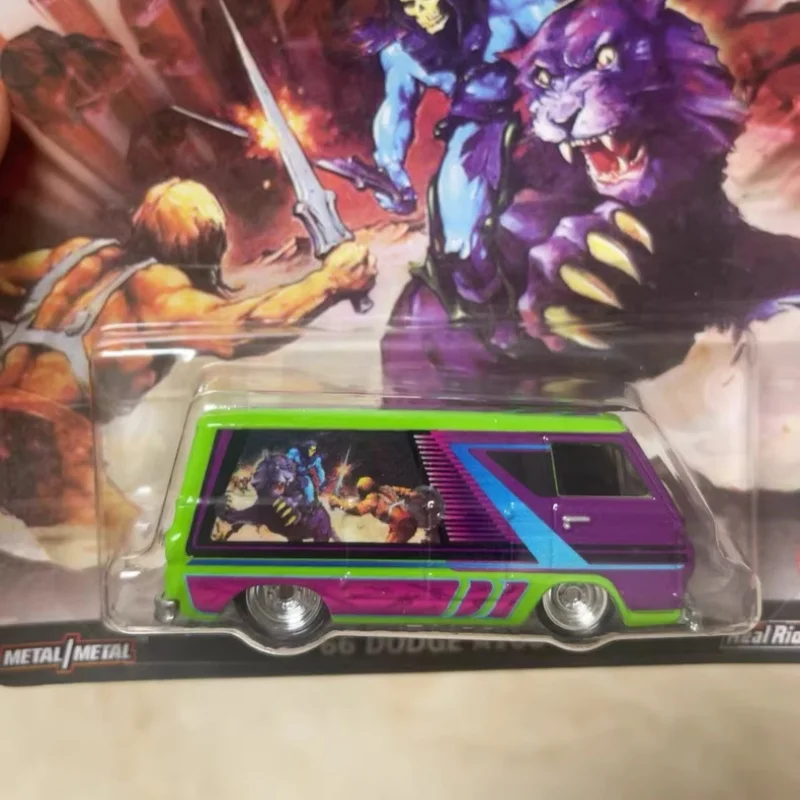 Hot Wheels Premium 2025 Cultura Pop Hotwheels 2025 1/64 Modelo de Carro Crianças Brinquedos Mestres do Universo Dodge A100 Menino Crianças Brinquedos