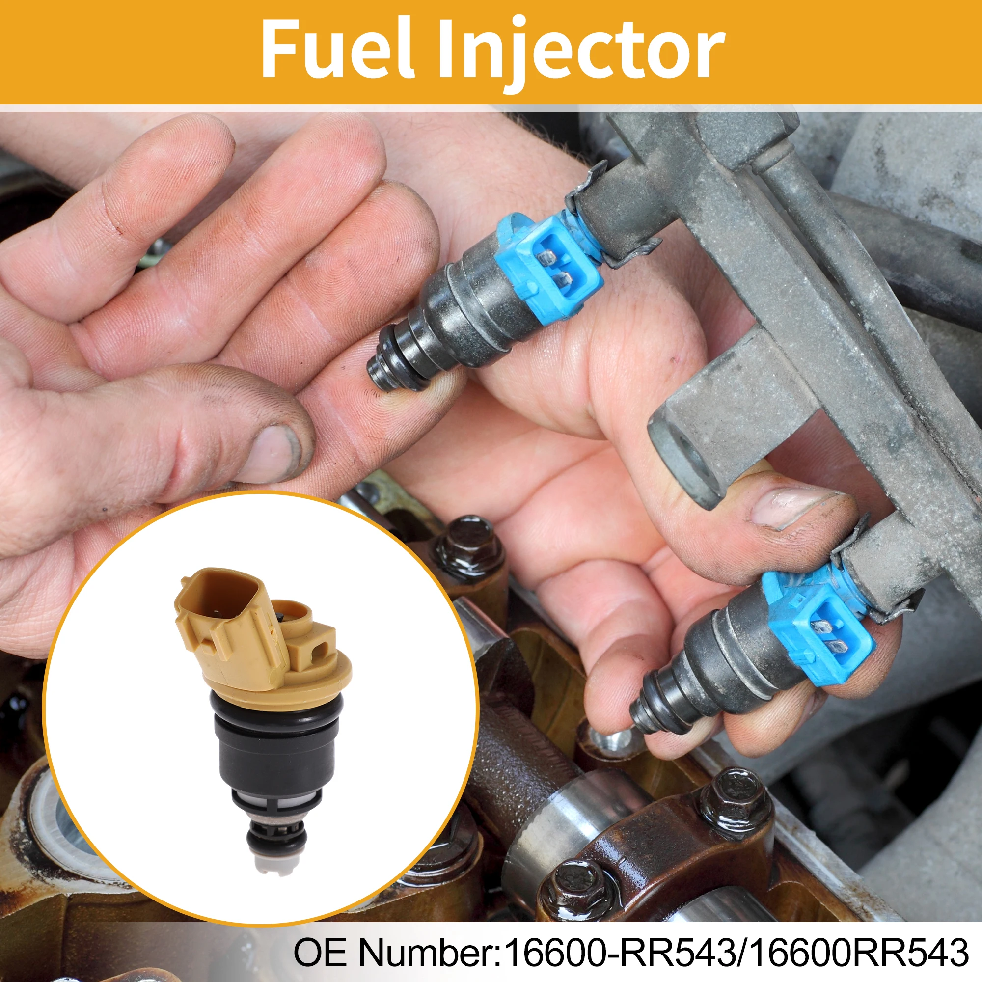 

UXCELL 1 шт. No 16600-RR543/16600RR543 Топливная форсунка для Nissan Altima 92-99 Топливная форсунка