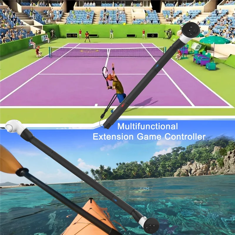 B74A 5 In 1 VR Controller Adapter Für Meta Quest 3 Griff Griffe Extensions Lange Arme Für Quest 3 VR Golf zubehör