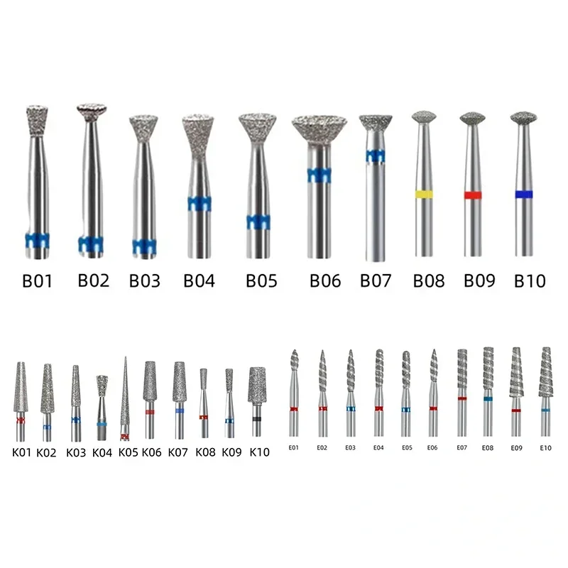 Diamond Nail Drill Bit Mill Cutter All For Manicure Machine Bit Tools Accessories Cuticle Clean For Removing Nail Gel