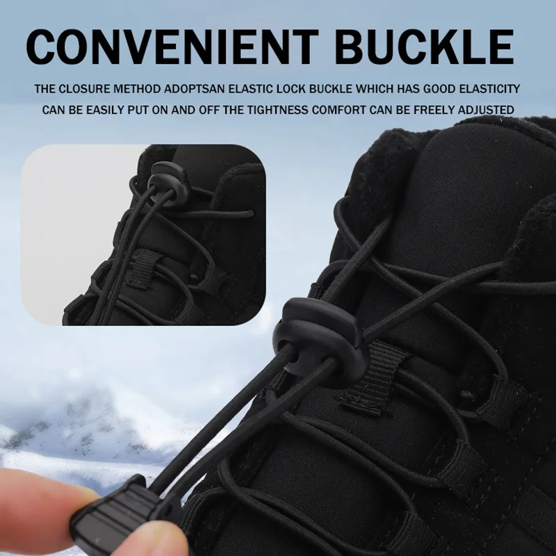 Lynjacye Big Size 35-48 Tenere al caldo Scarpe da neve Uomo Donna Scarpe da alpinismo Sci Antiscivolo Scarpe da ginnastica sportive Scarpe leggere