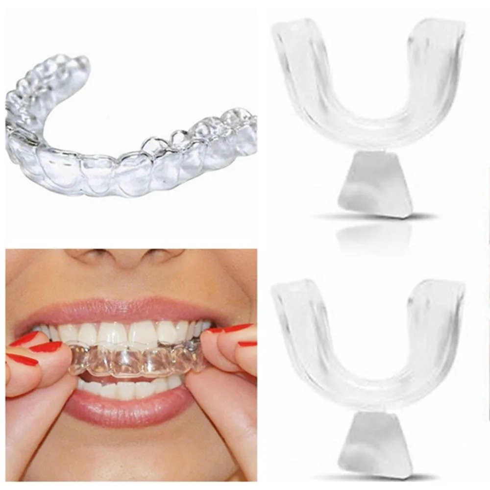 Silicone Night Mouth Guard Tooth Care Dental Mouthguard Mouth Trays Thermoforming Removable Gingiva Guard Trays Bleaching