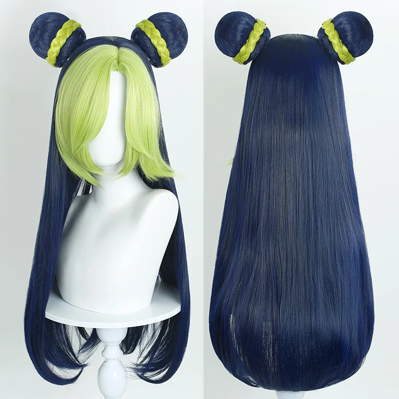 

Synthetic Long Cosplay Wig for Jolyne Cujoh Anime Comic Costume Heat Resistant Fiber Hair Party Role Play