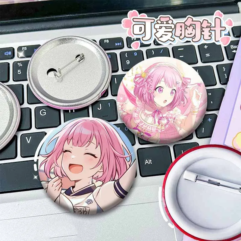 Anime Figure Emu Otori Brooch on Backpack Fashion Jewelry Pins Project SEKAI Badge DIY Clothing Hat Accessories Gift for Friends
