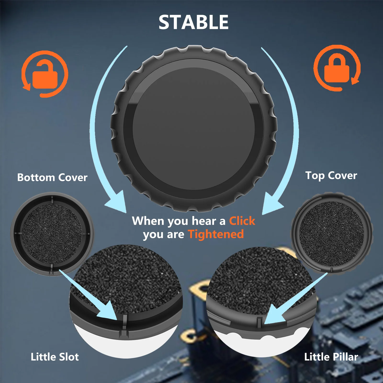 Capa rastreador para apple airtag com adesivos fortes de 3m, capa protetora airtag à prova d'água para controle remoto de tv, bagagem, bicicleta-preta