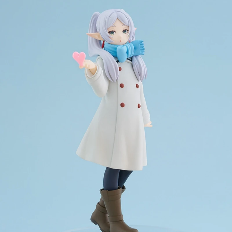 Genuine In Stock Frieren Beyond Journey'S End Animation Peripheral Cute Flying Kiss Figure Model Desktop Decor Fans Birthday Gif