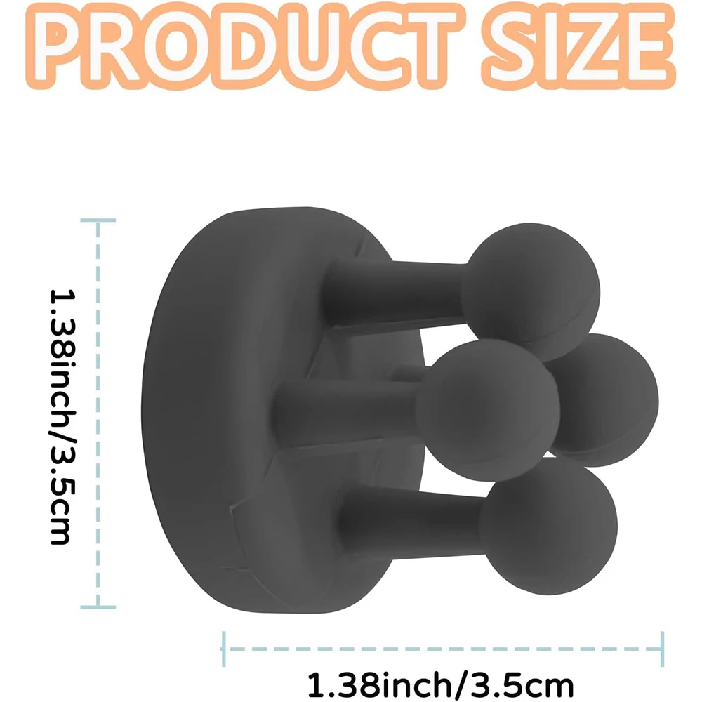 Silicone Shower Shaver Holder Wall-Mounted Toothbrush Holder Waterproof Multifunctional Hook Kitchen Bathroom Mounted Hook