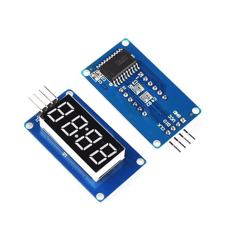 TM1637 4 bit MAX7219 modulo Display LED digitale a 8 bit 7 segmenti orologio da 0.36 pollici tubo anodico rosso quattro Driver seriale