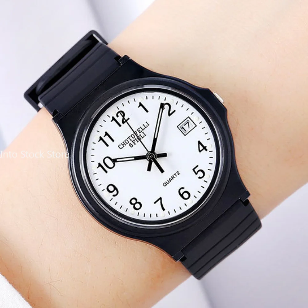 Reloj deportivo informal a la moda para Mujer, cronógrafo de pulsera de cuarzo con banda de Gel, sencillo y resistente al agua, Unisex