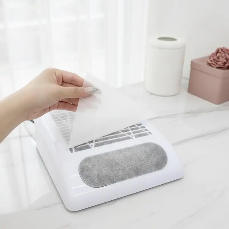 Replacement High Efficiency Nail Dust Collector Filter Paper 100PCS for Manicure Salon Home Use