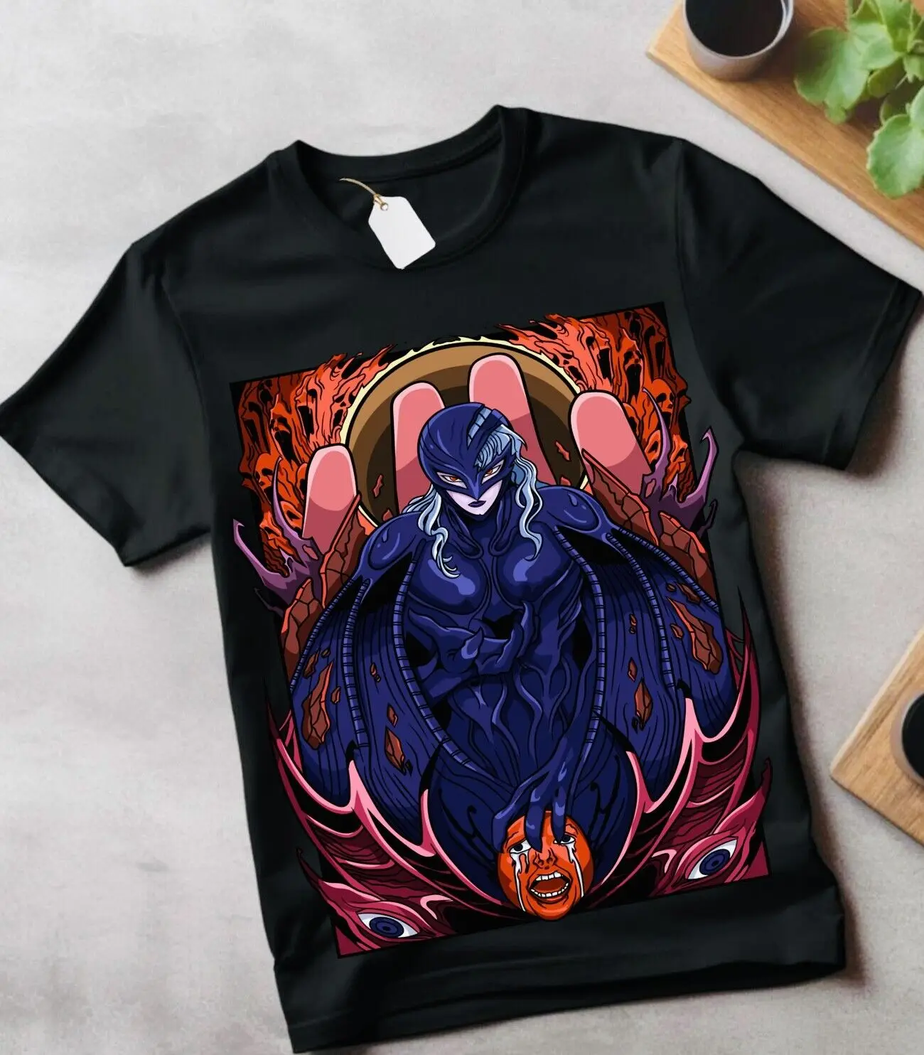 

Griffith T-Shirt Berserk Guts Red Moon Anime Manga Sweater Shirt Soft Tee