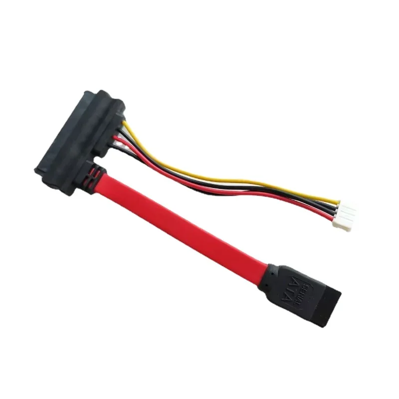 

7+15 22pin SATA Hard Disk Drive EH2.54 4pin Power Data Cable 2in1 For HTPC HIN MINI ITX 10cm