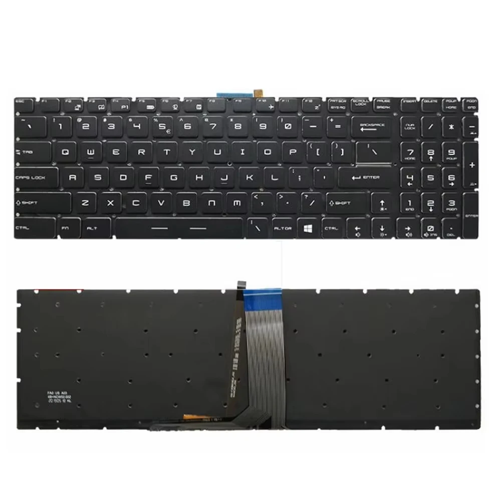 US Laptop Keyboard for MSI MS-16J1 16J5 16J7 16J8 16JB 16H7 16U7 1781 1782 GP63 GL73 GL72M 17B5