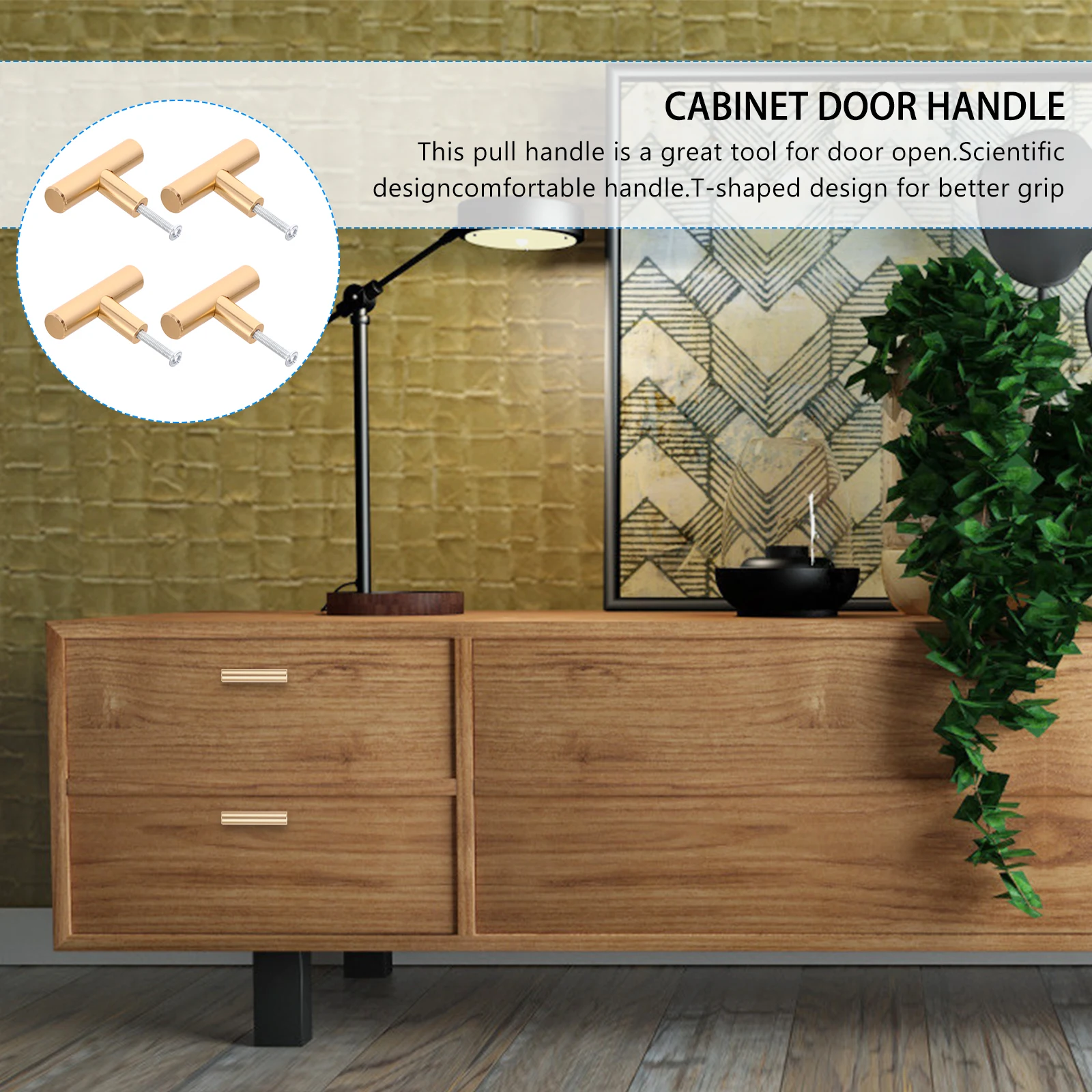 

4Pcs Cabinet Knob Single Hole Handle Zinc Alloy Door Drawer Pull Modern Style for Kitchen Bedroom Wardrobe Cupboard