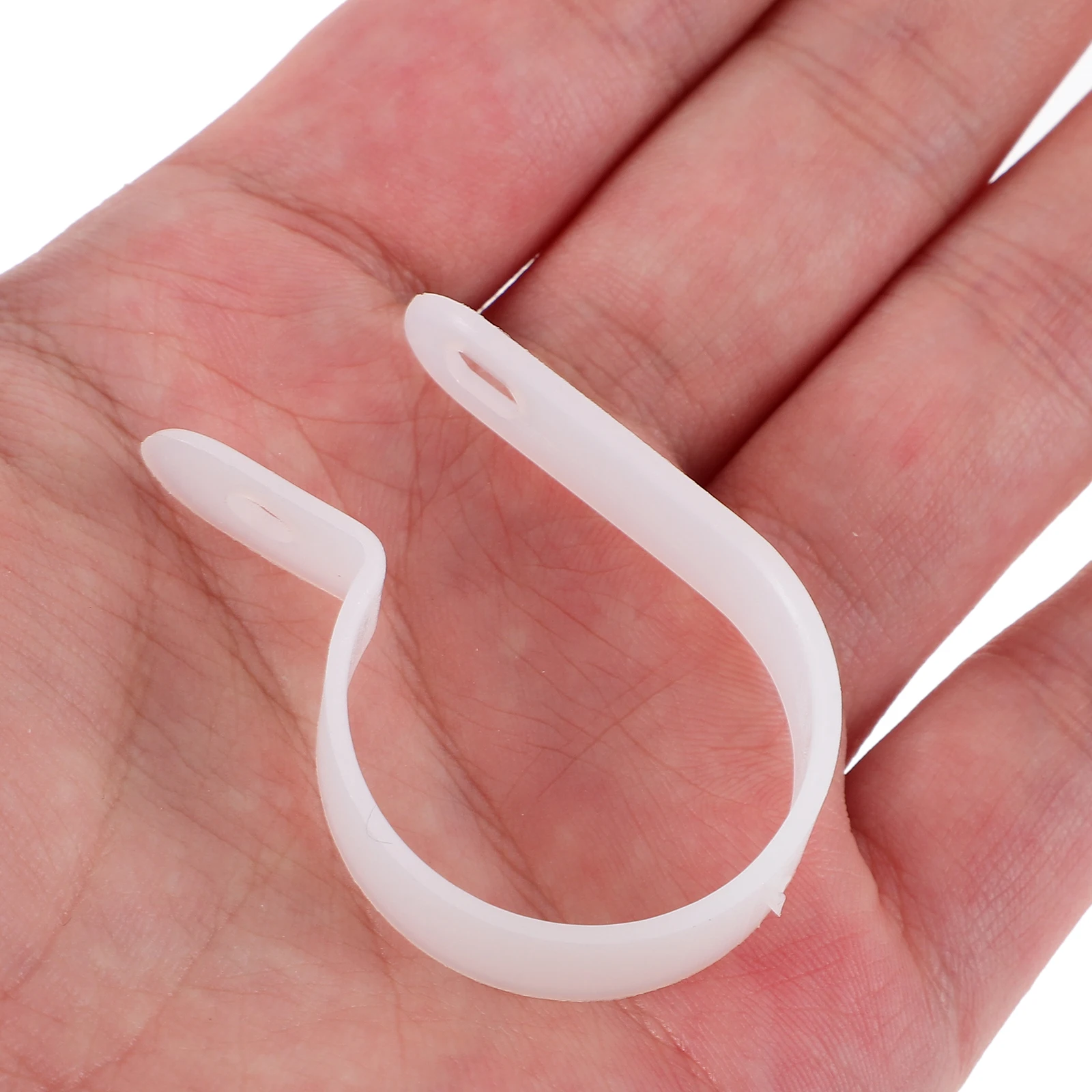 

20pcs Cable Clips 21-25Mm Wire Management Rope Light Mounting Clamps Outdoor Ethernet Coax Cord Holder Clamp