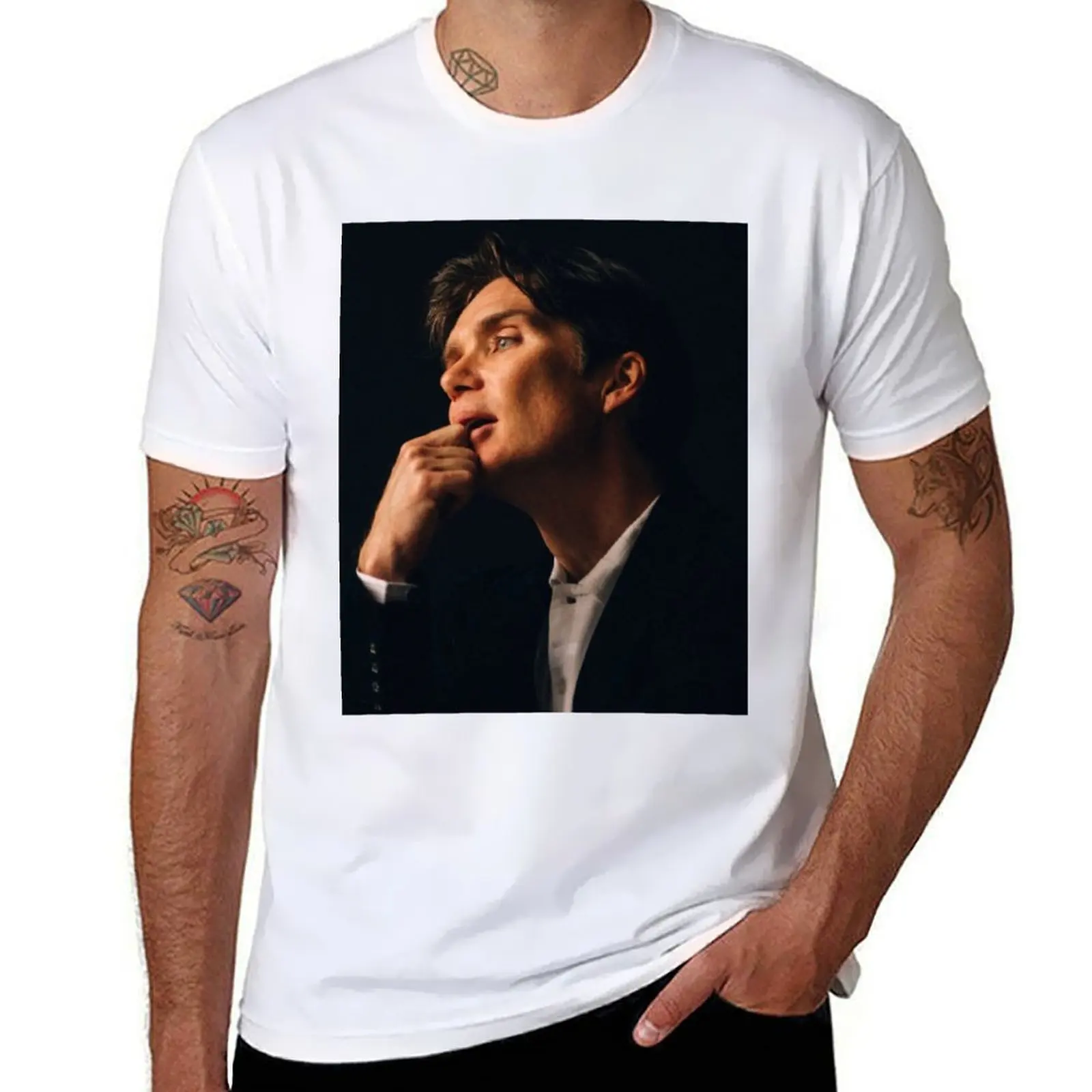 

Футболка cillian Murphy, забавные футболки, хлопковые мужские футболки, футболка с рисунком