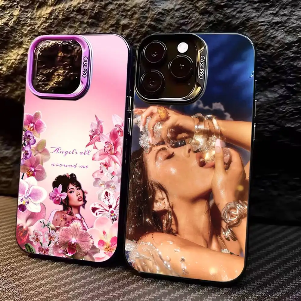 

Kali U-Uchis Sincerely Colorful Silver Back Phone Case For IPhone 17 16 15 14 13 12 11 Plus Pro Max Plus